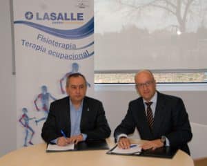 Firma Convenio El Centro Superior de Estudios Universitarios La Salle y SANYRES,