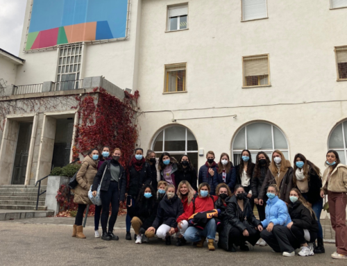 Los estudiantes de terapia ocupacional visitan el museo tiflológico de la ONCE y la Fundación a la Par