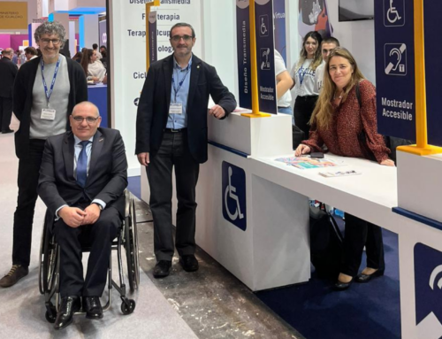CERMI Madrid visita el stand de La Salle Campus Madrid en AULA 2023